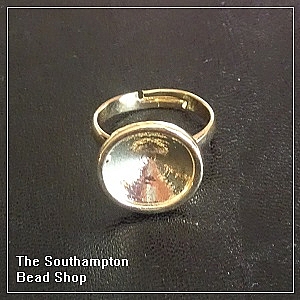 12mm Rivoli ring base - champagne gold finished